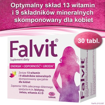 Falvit, tabletki drażowane, 30 szt.