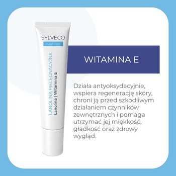 Sylveco Pure Line, lanolina pielęgnacyjna, 15 ml