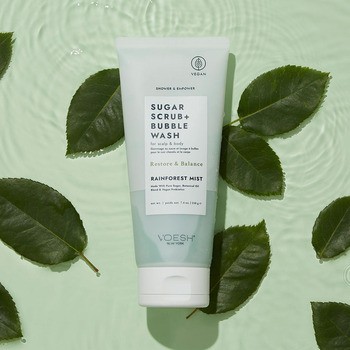 Voesh, cukrowy peeling myjący, rainforest mist, 210 g