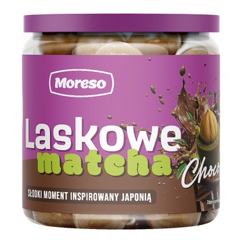 Moreso, orzechy laskowe w mlecznej czekoladzie z matchą, 130 g