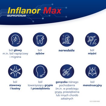 Inflanor Max, 400 mg, tabletki powlekane, 10 szt.