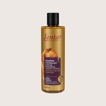 Jantar, szampon z esencją bursztynową, ujarzmiający, do włosów kręconych, 300 ml