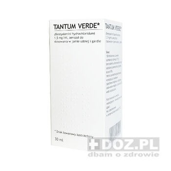 Tantum Verde, 0,15%, aerozol (import równoległy) 30 ml