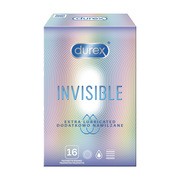 alt Durex Invisible, prezerwatywy, dodatkowo nawilżane, 16 szt.