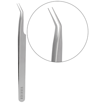 Nanolash Curved Eyelash Tweezers, zakrzywiona pęseta do rzęs, 1 szt.