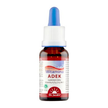 Dr Jacob's Medical, Witamina ADEK, krople, 20 ml