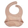 Canpol Babies, śliniak silikonowy z kieszonką, beżowy, 1 szt.