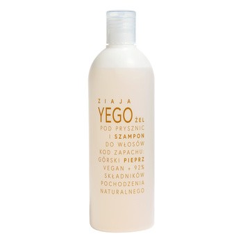 Ziaja Yego, żel pod prysznic i szampon do włosów, górski pieprz, 400 ml