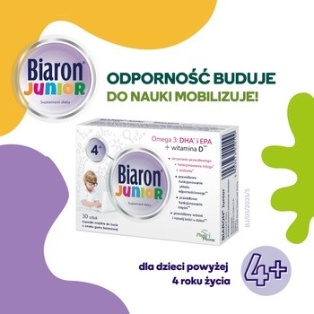 Biaron Junior, kapsułki miękkie do żucia, 30 szt.