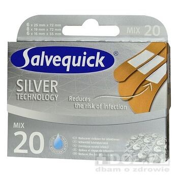 Salvequick plastry, Silver, 20 szt