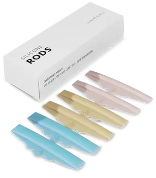 Nanolash Silicone Rods, wałeczki silikonowe do liftingu i laminacji rzęs, 6 szt.