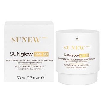 Sunew Med+ SUNglow, odmładzający krem przeciwsłoneczny, SPF 50, 50 ml