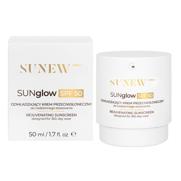 SunewMed+ Sunew Med+ SUNglow SPF 50, verjüngend Sonnencreme für das Gesicht, 50 ml — Inhaltsstoffe und Bewertung