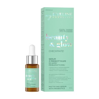 Eveline Cosmetics Beauty & Glow, serum z prebiotykami do skóry problematycznej, 18 ml