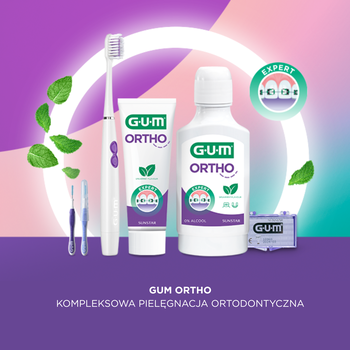 Gum Ortho, wosk ortodontyczny, miętowy, 1 szt.