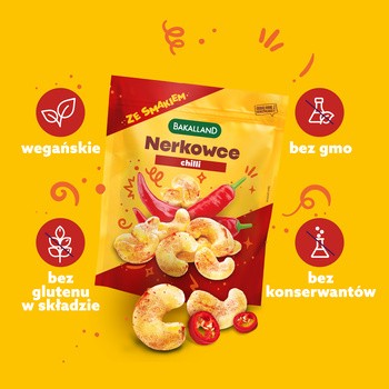 Bakalland, orzechy nerkowca prażone chilli, 170 g