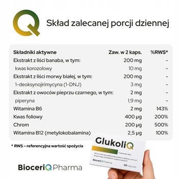GlukoliQ, kapsułki twarde, 60 szt.