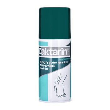 Daktarin, 20 mg/g, puder leczniczy w aerozolu, 100 g
