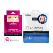 Zestaw L`Biotica Kolagen, maska na tkaninie + płatki pod oczy