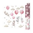 Sipo, Naklejki na ścianę dla dzieci, Różowe balony, 1 szt.