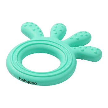 BabyOno, gryzak silikonowy Octopus, miętowy, 1 szt.