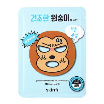 Skin79 Animal Mask, For Dry Monkey, maska nawilżająca w płacie, 23 g