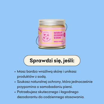 Mydlarnia 4 Szpaki Wanilia i Palmaroza, delikatny dezodorant w kremie, 60 ml