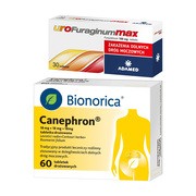 Zestaw Canephron, tabletki drażowane, 60 szt.+ UroFuraginum Max, 100 mg, tabletki, 30 szt.