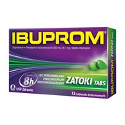 alt Ibuprom Zatoki Tabs, 200 mg + 6,1 mg, tabletki drażowane, 12 szt.