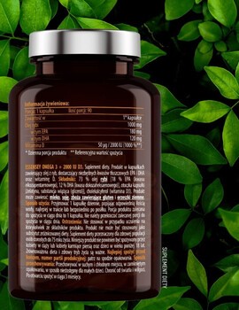 Essensey Omega 3 + 2000 IU D3, kapsułki, 90 szt.