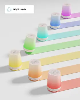 Momcozy Baby Sound Machine, inteligentny odtwarzacz dźwięków dla dzieci z lampką LED, 1 szt.