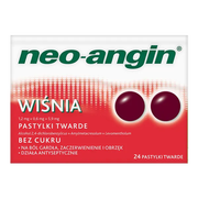 Neo-Angin wiśnia, pastylki twarde, 24 szt.
