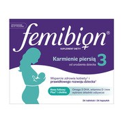 Femibion 3 Karmienie piersią, tabletki powlekane + kapsułki miękkie, 56 szt. + 56 szt.