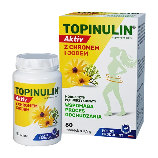 Topinulin Activ z chromem i jodem 50 tabletek [Topinulin]