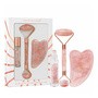 Zestaw Crystallove Rose Quartz, roller do twarzy + płytka gua sha + buteleczka roll-on, 1 szt.