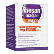 Ibesan maślan MAX, maślan sodu 1200 mg, 60 szt.