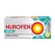 Nurofen Zatoki, 200 mg + 30 mg, tabletki powlekane,12 szt.