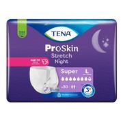 Tena Stretch ProSkin Super Night, pieluchomajtki na noc, rozmiar L, 30 szt. https://azcdn.doz.pl/image/d/product/0c875fbf-scale-180x180.png