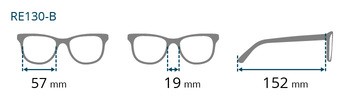Brilo, okulary do czytania, moc +3,50, męskie, model RE 130B