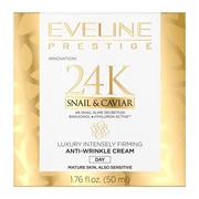 alt Eveline Cosmetics 24K Snail & Caviar, luksusowy ujędrniający krem przeciwzmarszczkowy na dzień, 50 ml