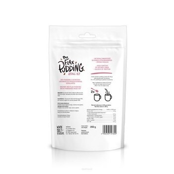 Diet-Food, Bio Flax Pudding Rose Hip, siemie lniane, dzika róża, 200 g