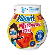 Vibovit Max Odporność Żelki, smak czarnego bzu, 200 g (ok. 50 szt.) https://azcdn.doz.pl/image/d/product/d5c13082-scale-180x180.png