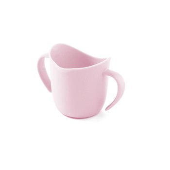 BabyOno Flow, ergonomiczny kubek treningowy dla dzieci, różowy, 1 szt.