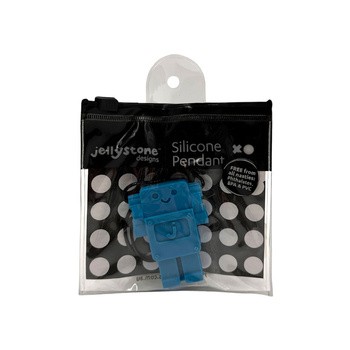 Jellystone Designs, gryzak terapeutyczny Niebieski Robot, 1 szt.
