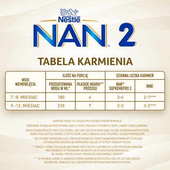 Nestle Nan Supremepro 2, mleko następne w proszku dla niemowląt powyżej 6. miesiąca, 800 g