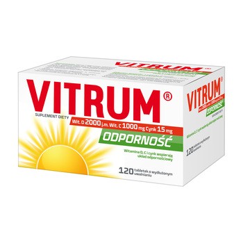 Vitrum Odporność, tabletki o wydłużonym uwalnianiu, 120 szt.