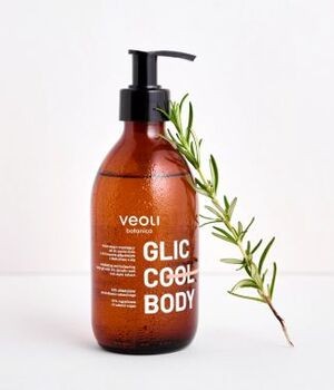 Veoli Botanica Glic Cool Body, żel złuszczająco-regulujący do mycia ciała, 280 ml
