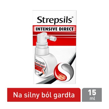 Strepsils Intensive Direct, aerozol do stosowania w jamie ustnej, 15 ml