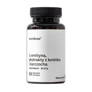 Sundose L-ornityna, ekstrakty z kminku i karczocha, kapsułki twarde, 60 szt. https://azcdn.doz.pl/image/d/product/01ab9c95-scale-180x180.png