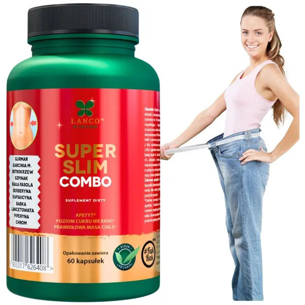 Комплекс для контроля веса Lanco Nutritions Super Slim Combo, с хромом, 60 капсул — фото 3